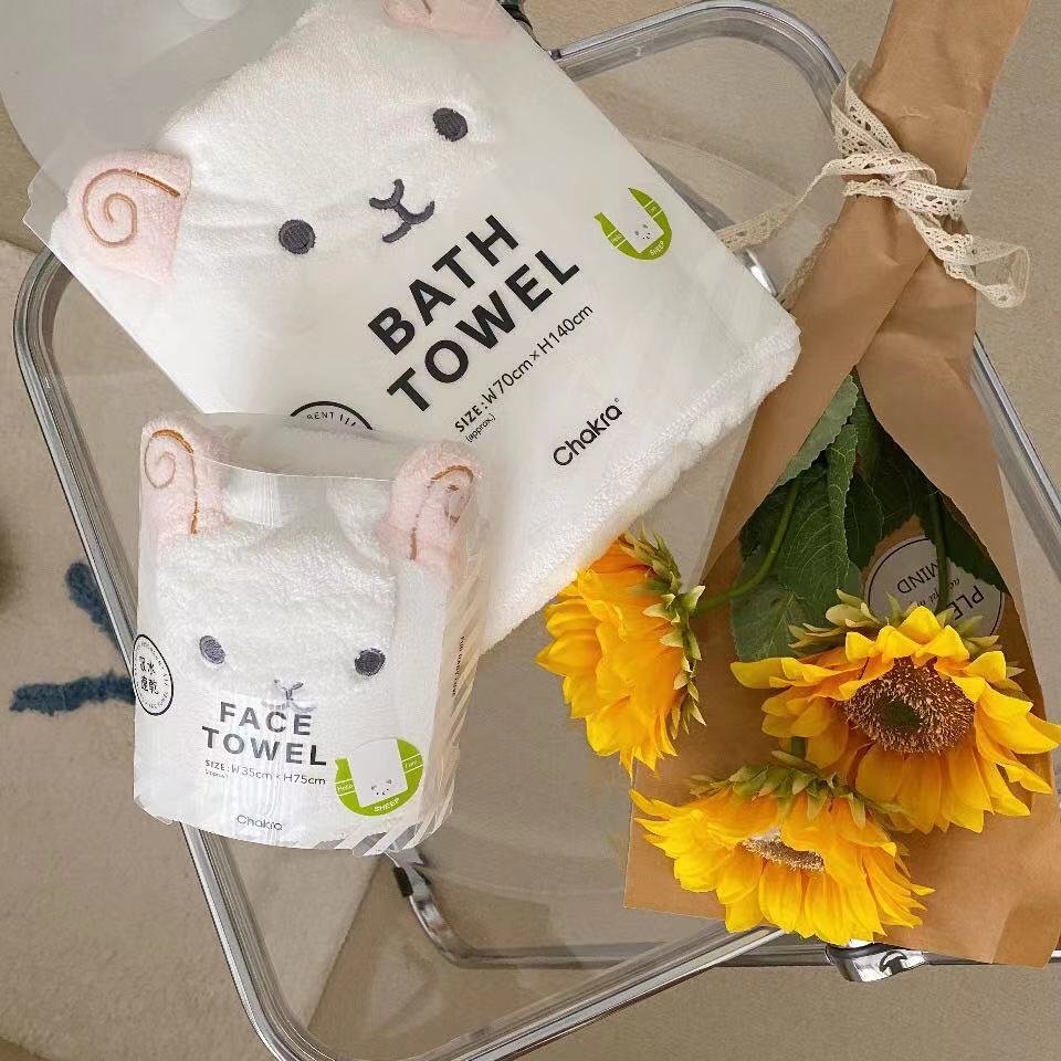 Children's Cartoon Towel Set | Soft & Quick-Drying