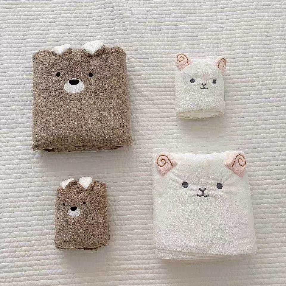 Children's Cartoon Towel Set | Soft & Quick-Drying