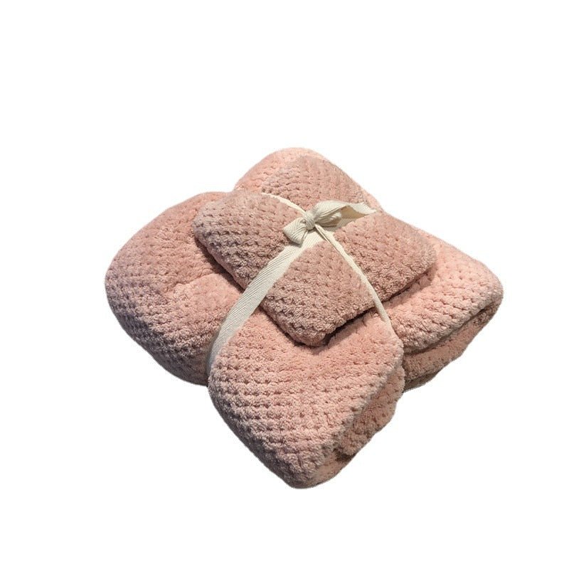 Coral Fleece Towel Set | Soft & Absorbent