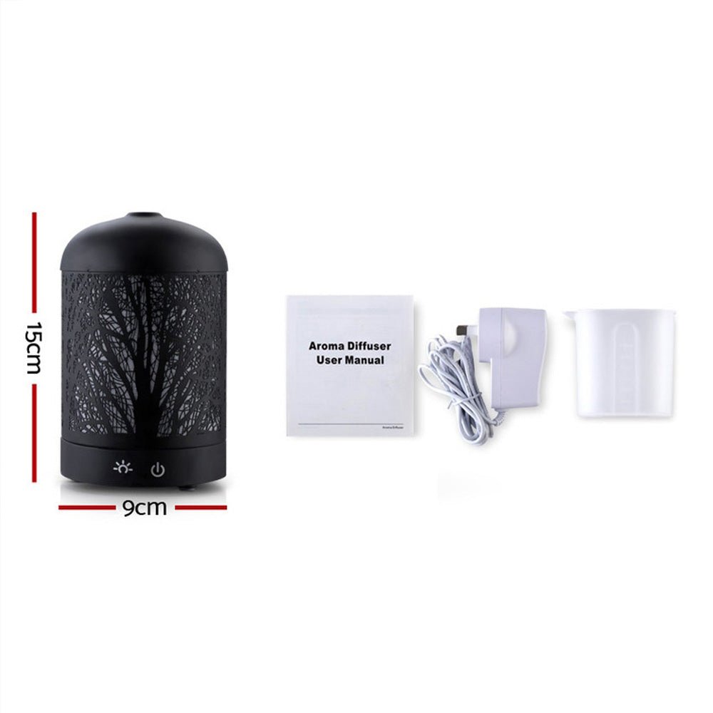 Ultrasonic Aroma Diffuser | Black | 160ml