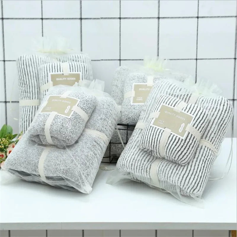 Bamboo Charcoal Towel Set | Soft & Absorbent