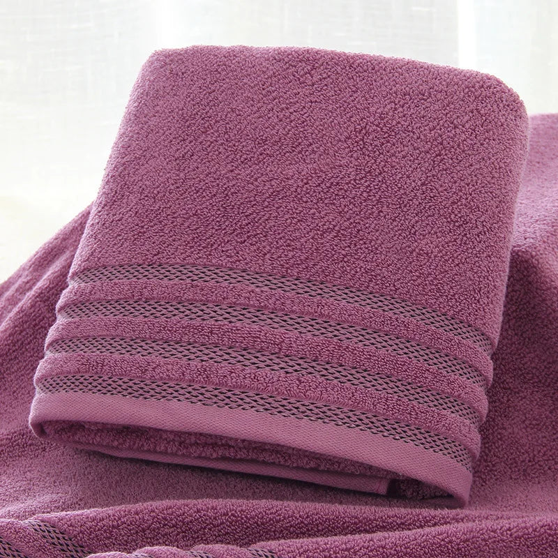 Stripe Cotton Towel Set | Thick & Absorbent