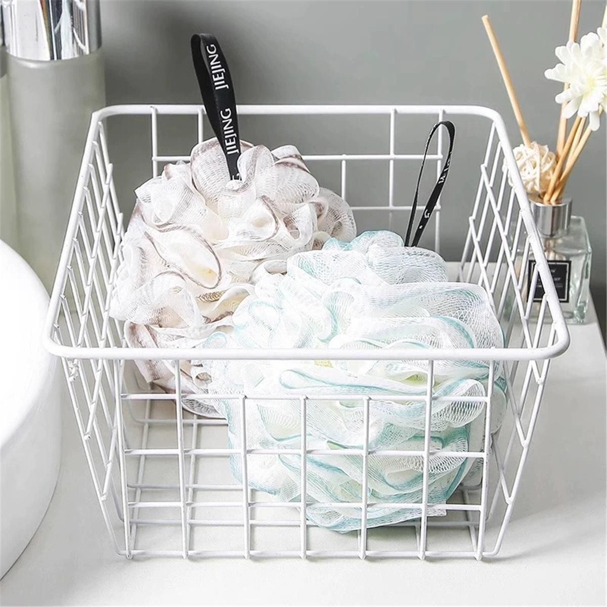 Lace Mesh Loofah Bath Sponge | 4-Pack | Spa Colours