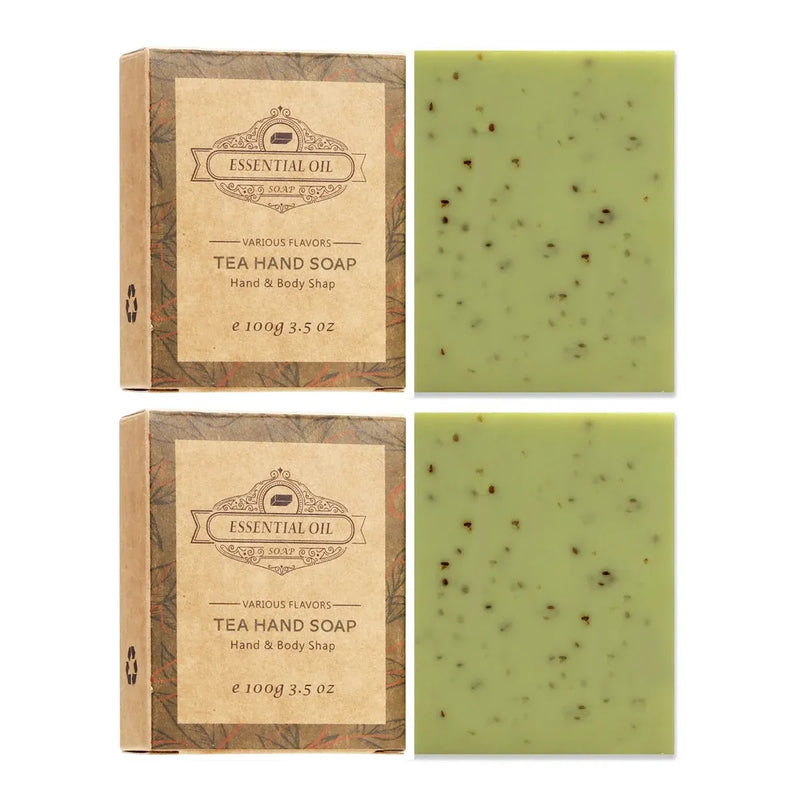 Seaweed & Tea Scrub Soap Bar | 2-Pack