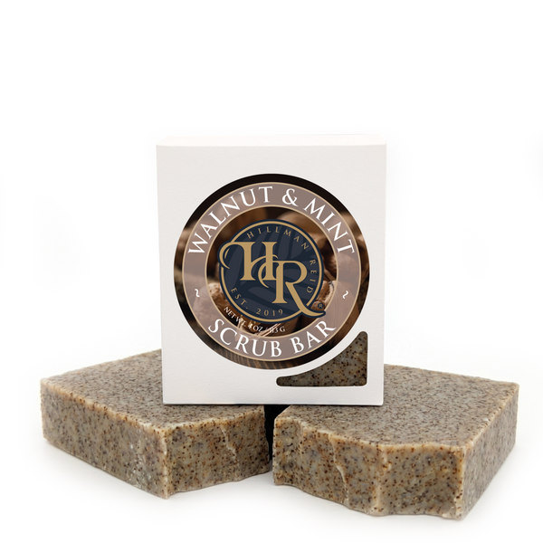 Walnut peppermint exfoliating body scrub by NINÜ
