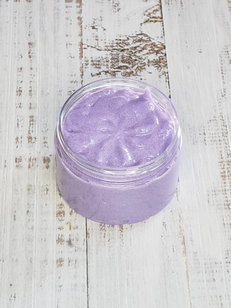 Whipped Soap with Exfoliant | Black Amethyst Scent | Gentle Cleanse & Moisturise
